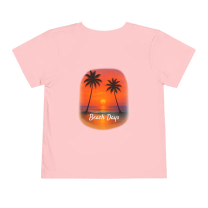 Toddler Beach-Themed Tee with Sunsets, Summer Apparel for Kids, Kids Summer T-Shirt, Beach Days Toddler Top, Vacation Tee for [...]