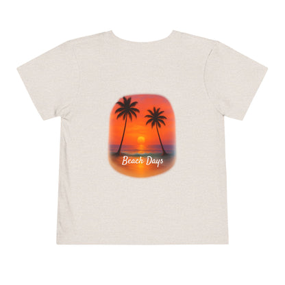 Toddler Beach-Themed Tee with Sunsets, Summer Apparel for Kids, Kids Summer T-Shirt, Beach Days Toddler Top, Vacation Tee for [...]