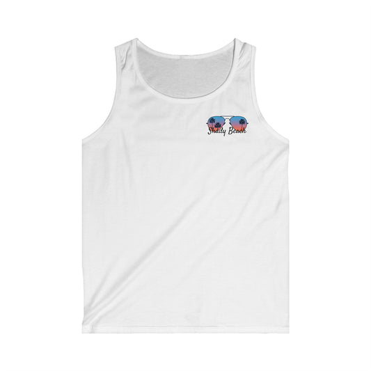 Men's Beach Days Tank Top, Summer Casual Wear, Vacation Outfit, Gift for Him, Outdoor Fun